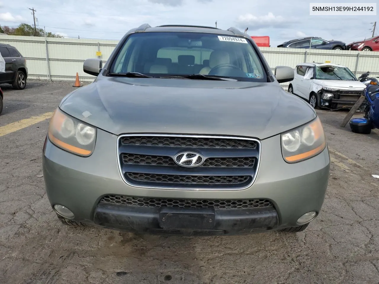 5NMSH13E99H244192 2009 Hyundai Santa Fe Se