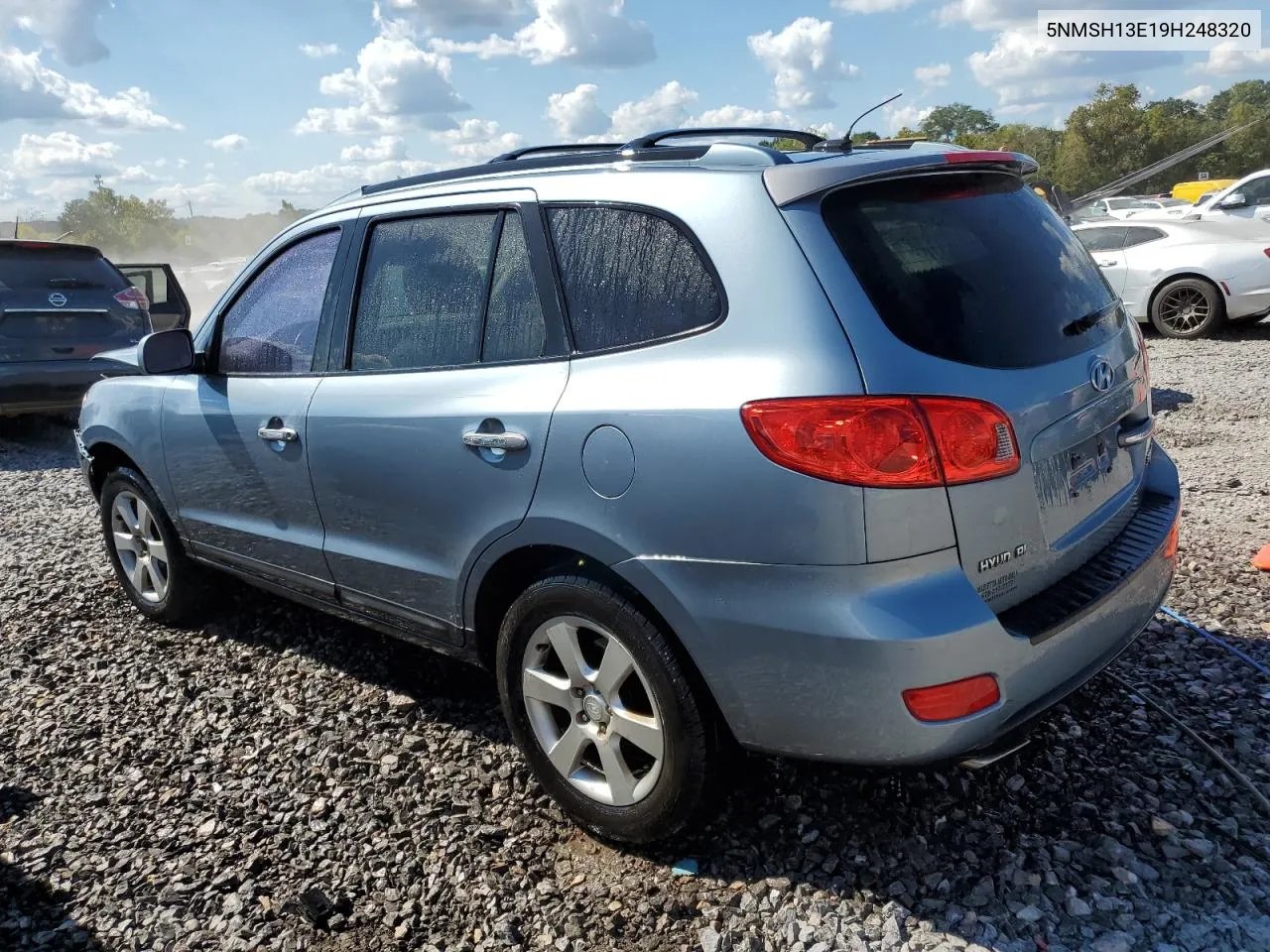 2009 Hyundai Santa Fe Se VIN: 5NMSH13E19H248320 Lot: 72326844