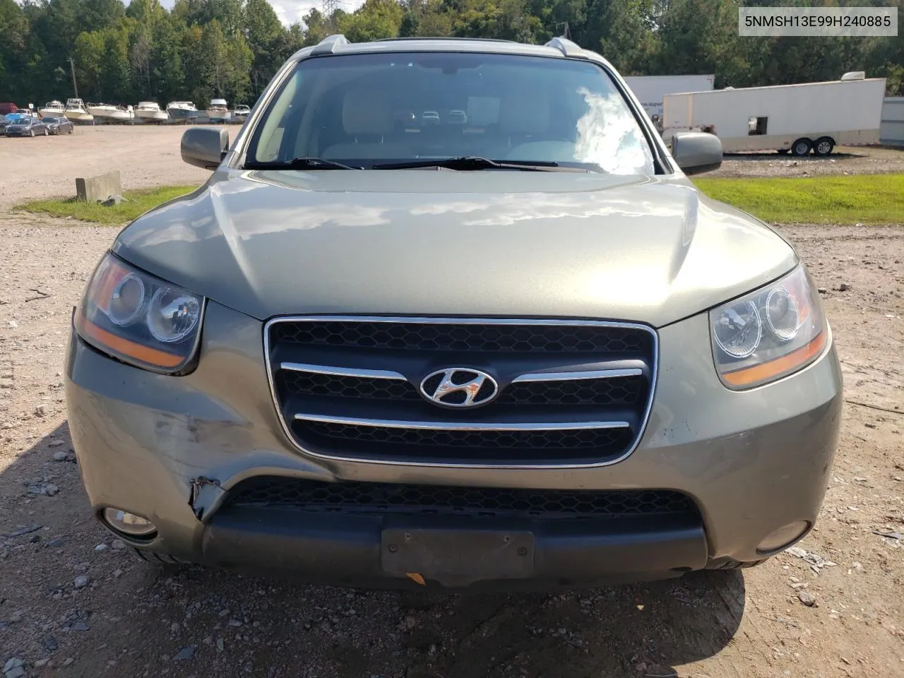 2009 Hyundai Santa Fe Se VIN: 5NMSH13E99H240885 Lot: 72333614