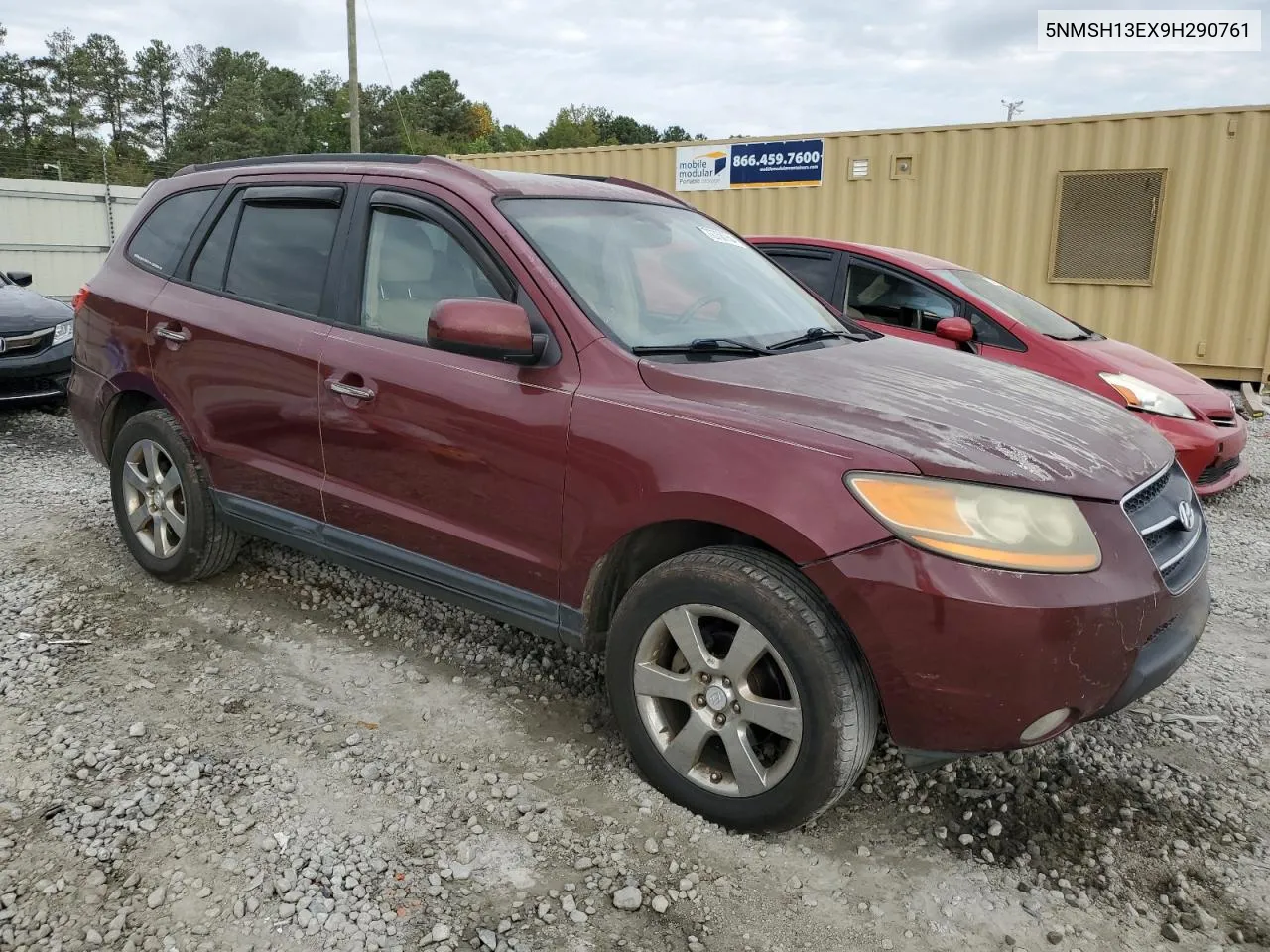 2009 Hyundai Santa Fe Se VIN: 5NMSH13EX9H290761 Lot: 72758764