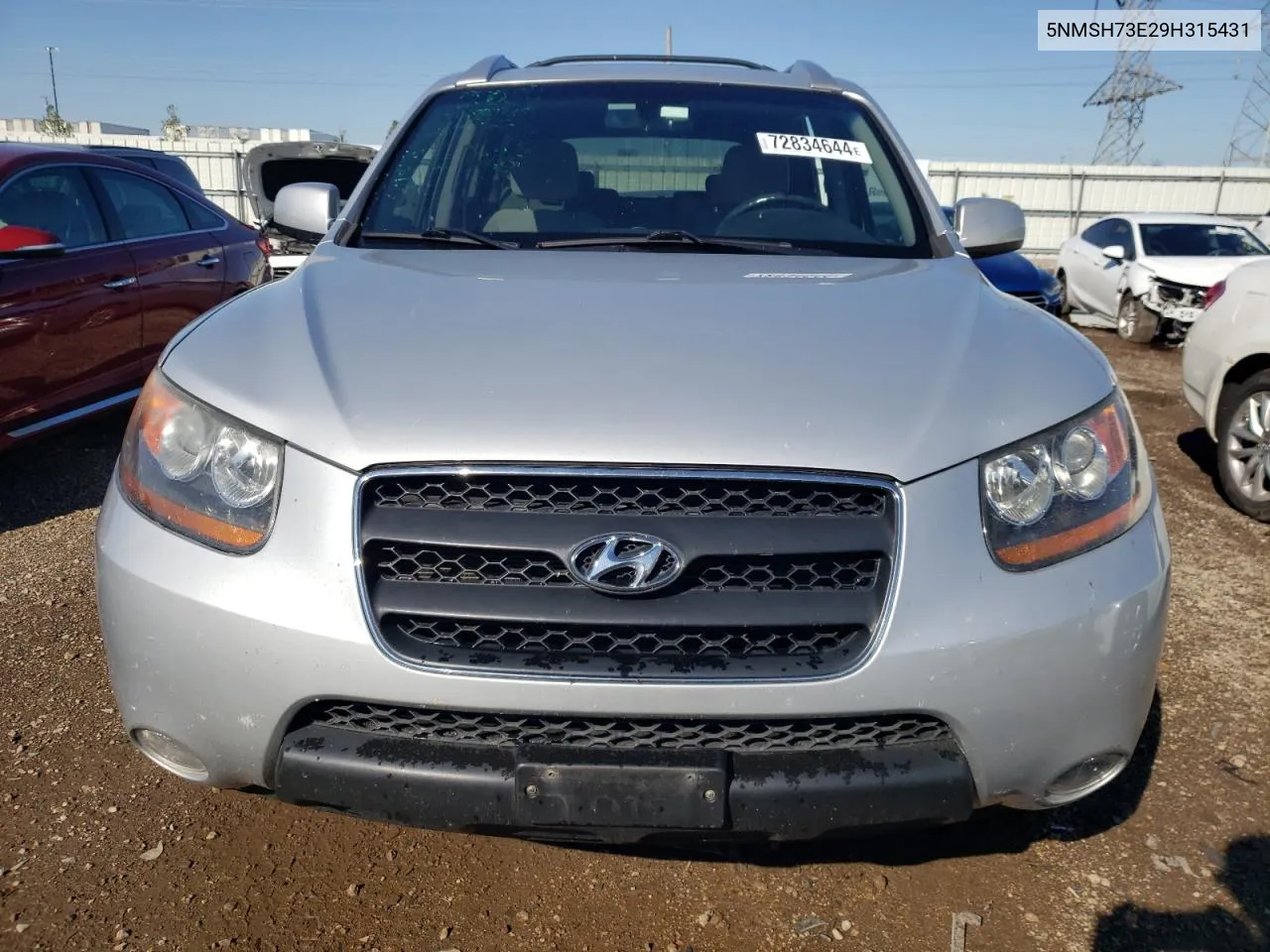 2009 Hyundai Santa Fe Se VIN: 5NMSH73E29H315431 Lot: 72834644