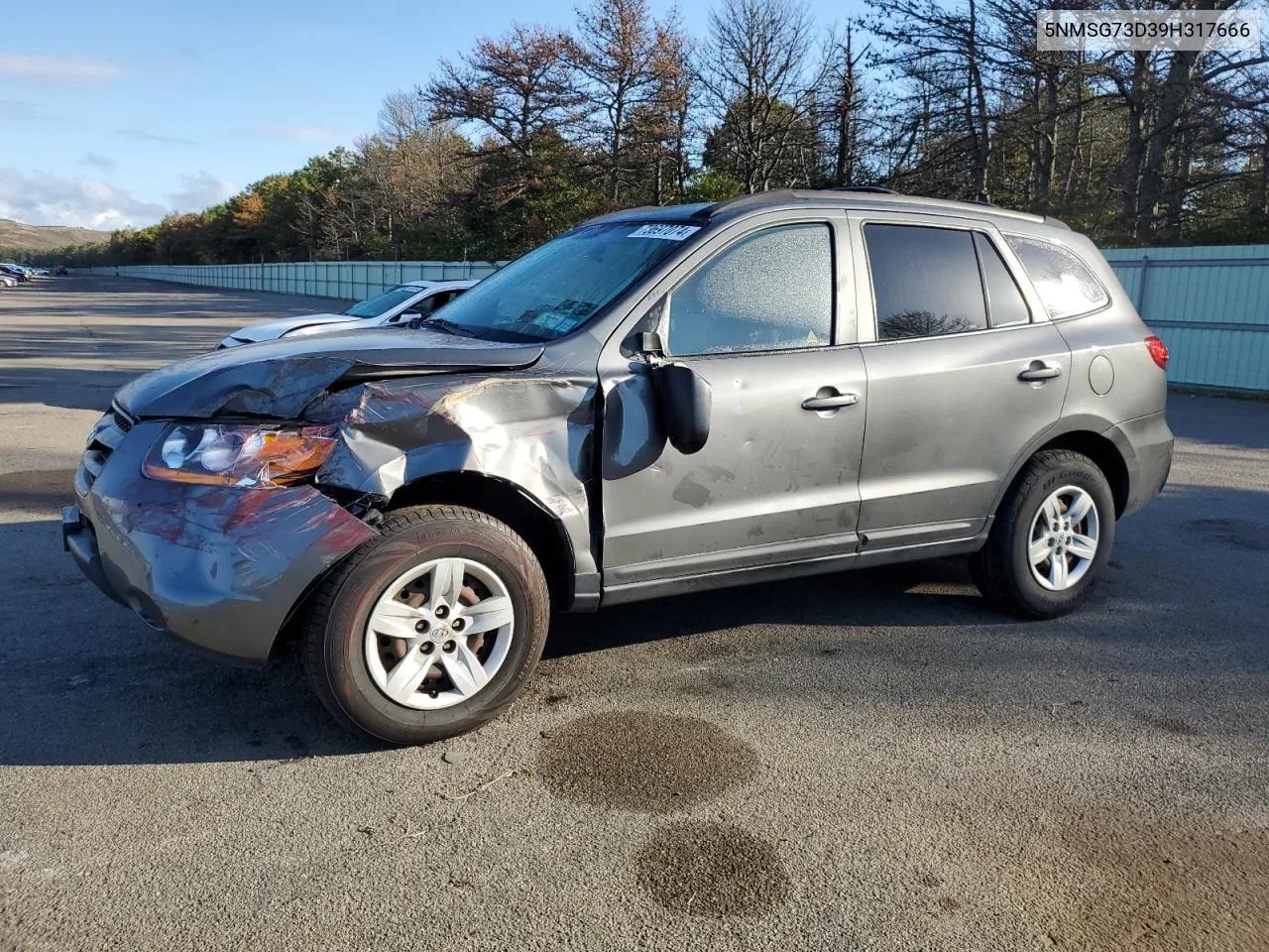 2009 Hyundai Santa Fe Gls VIN: 5NMSG73D39H317666 Lot: 73697074