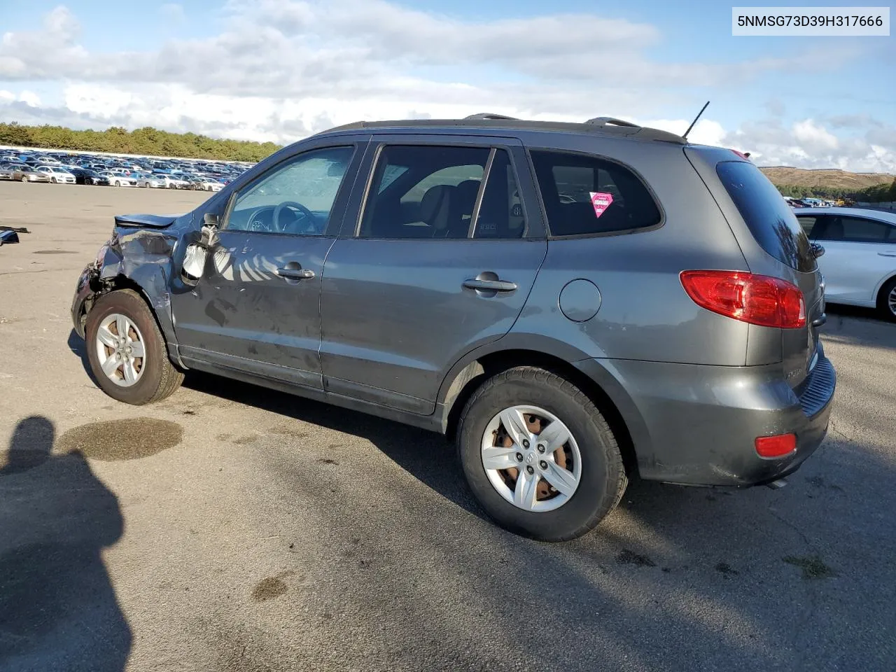 2009 Hyundai Santa Fe Gls VIN: 5NMSG73D39H317666 Lot: 73697074