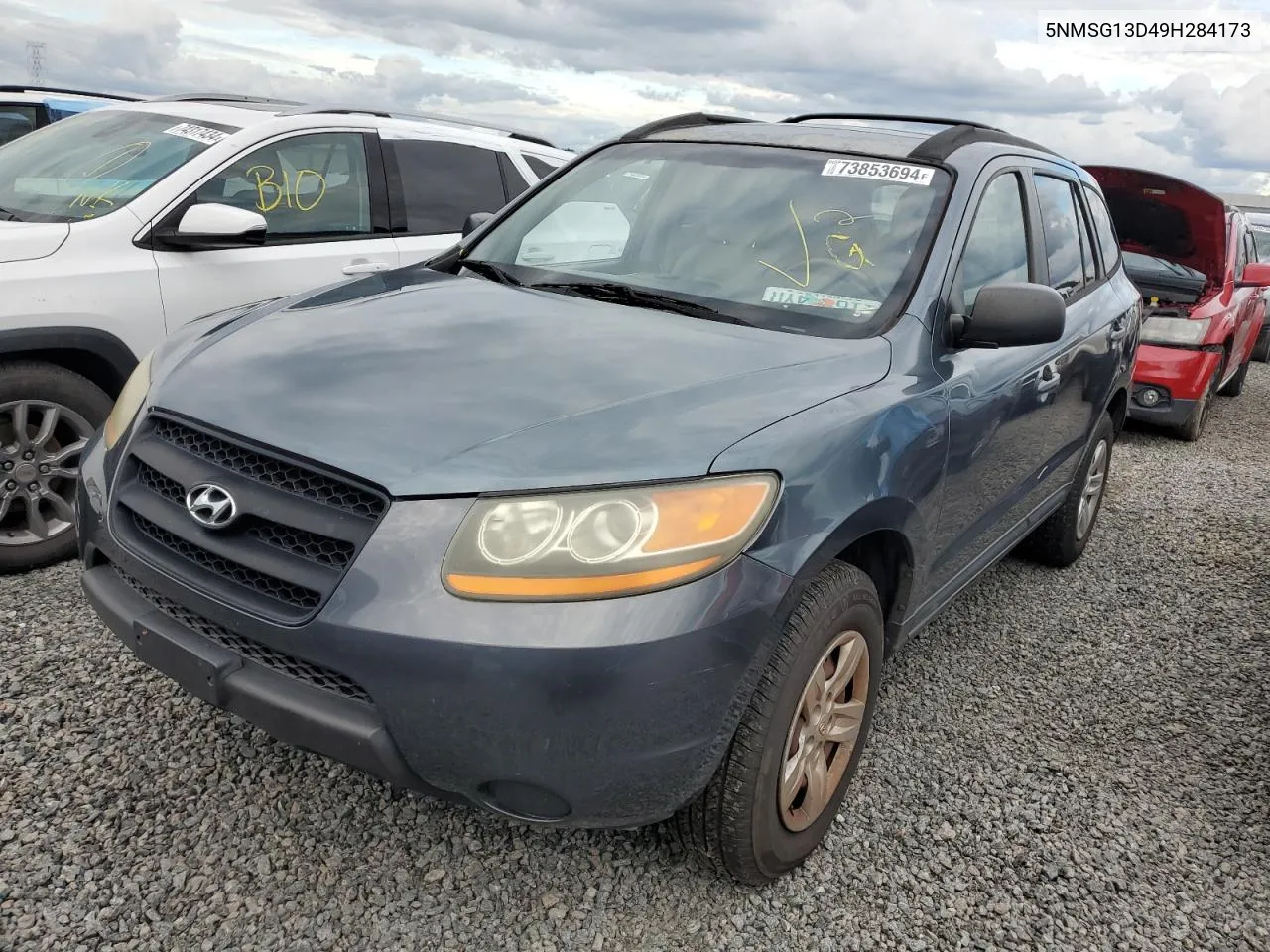 2009 Hyundai Santa Fe Gls VIN: 5NMSG13D49H284173 Lot: 73853694