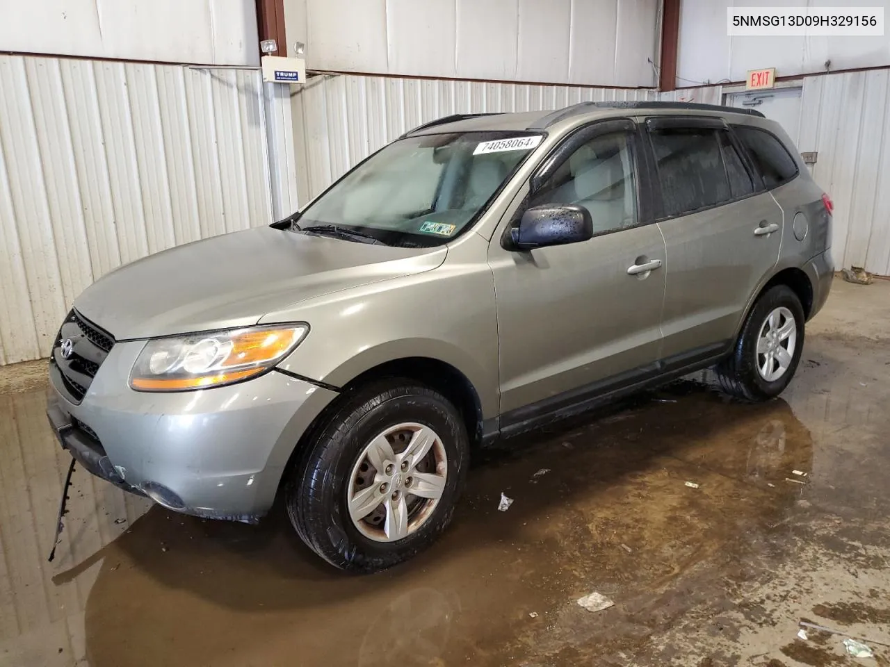 2009 Hyundai Santa Fe Gls VIN: 5NMSG13D09H329156 Lot: 74058064