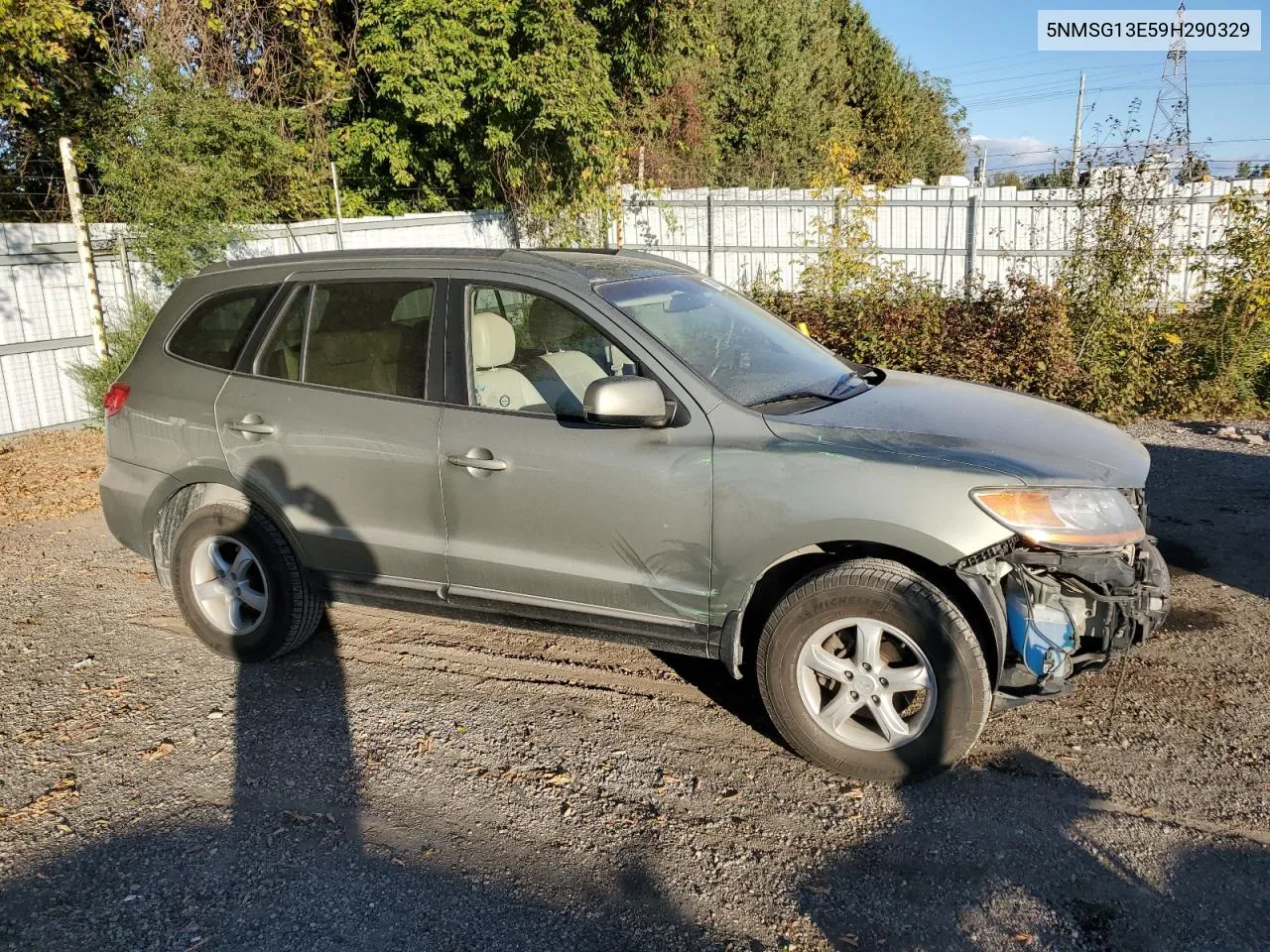 2009 Hyundai Santa Fe Gl VIN: 5NMSG13E59H290329 Lot: 74808684