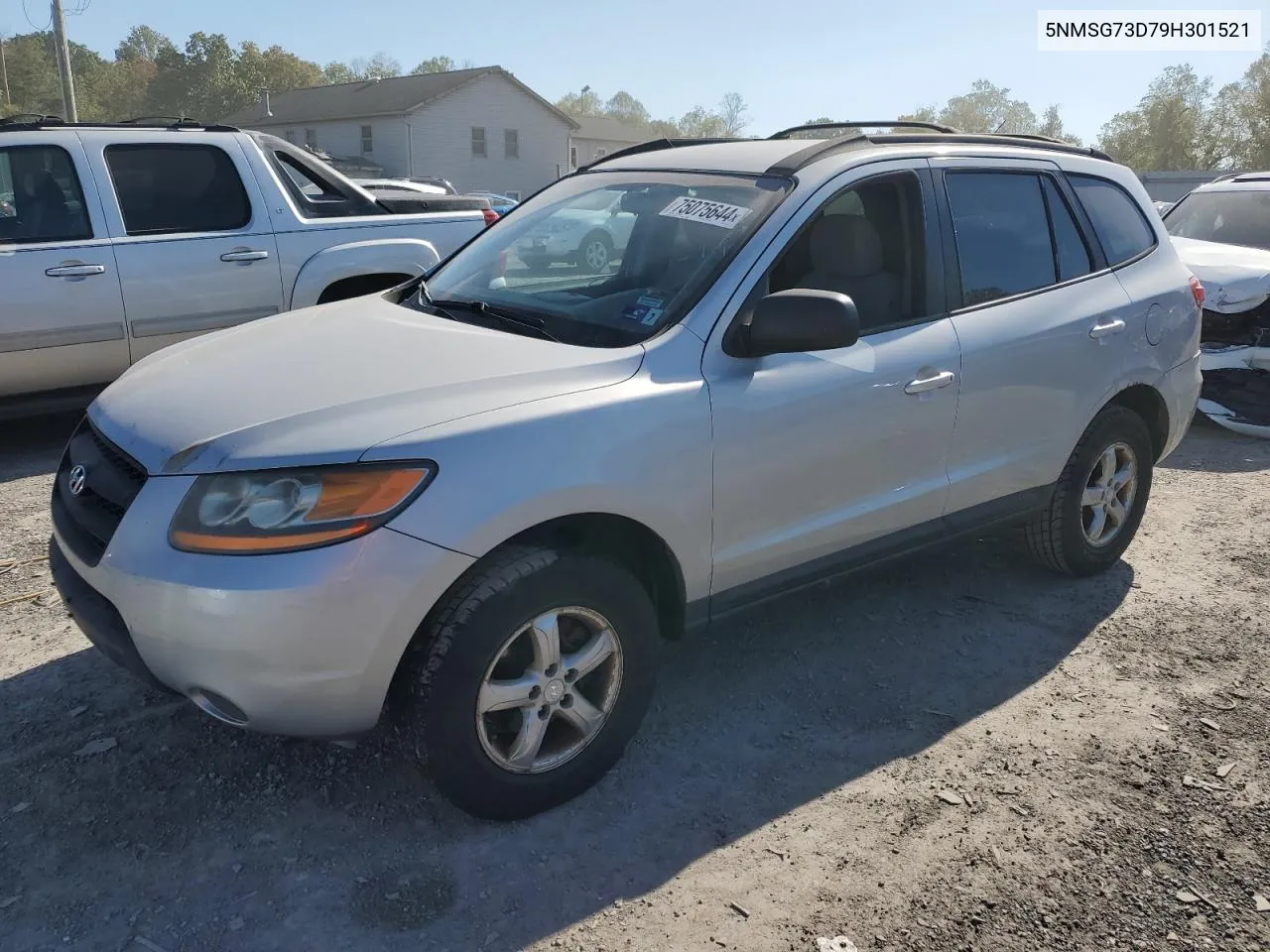 2009 Hyundai Santa Fe Gls VIN: 5NMSG73D79H301521 Lot: 75075644