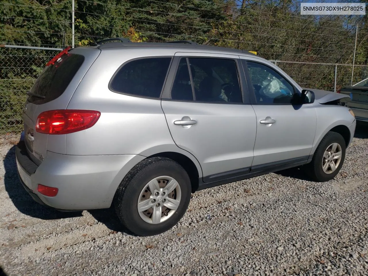 5NMSG73DX9H278025 2009 Hyundai Santa Fe Gls