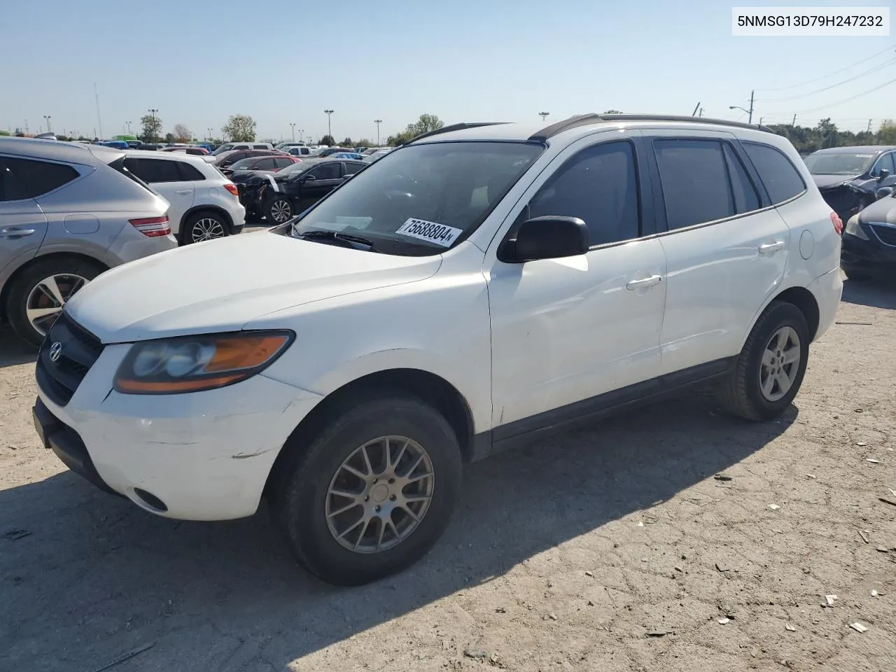 2009 Hyundai Santa Fe Gls VIN: 5NMSG13D79H247232 Lot: 75688804