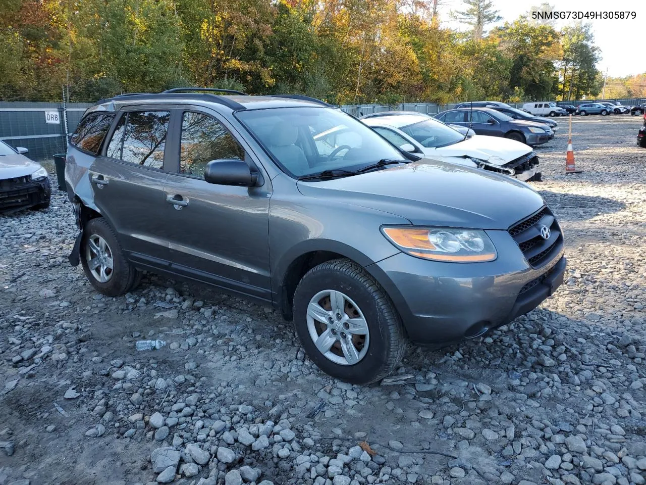 2009 Hyundai Santa Fe Gls VIN: 5NMSG73D49H305879 Lot: 75717294