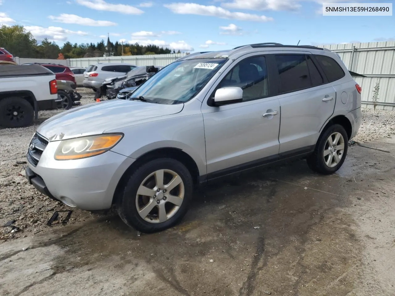 2009 Hyundai Santa Fe Se VIN: 5NMSH13E59H268490 Lot: 75895124