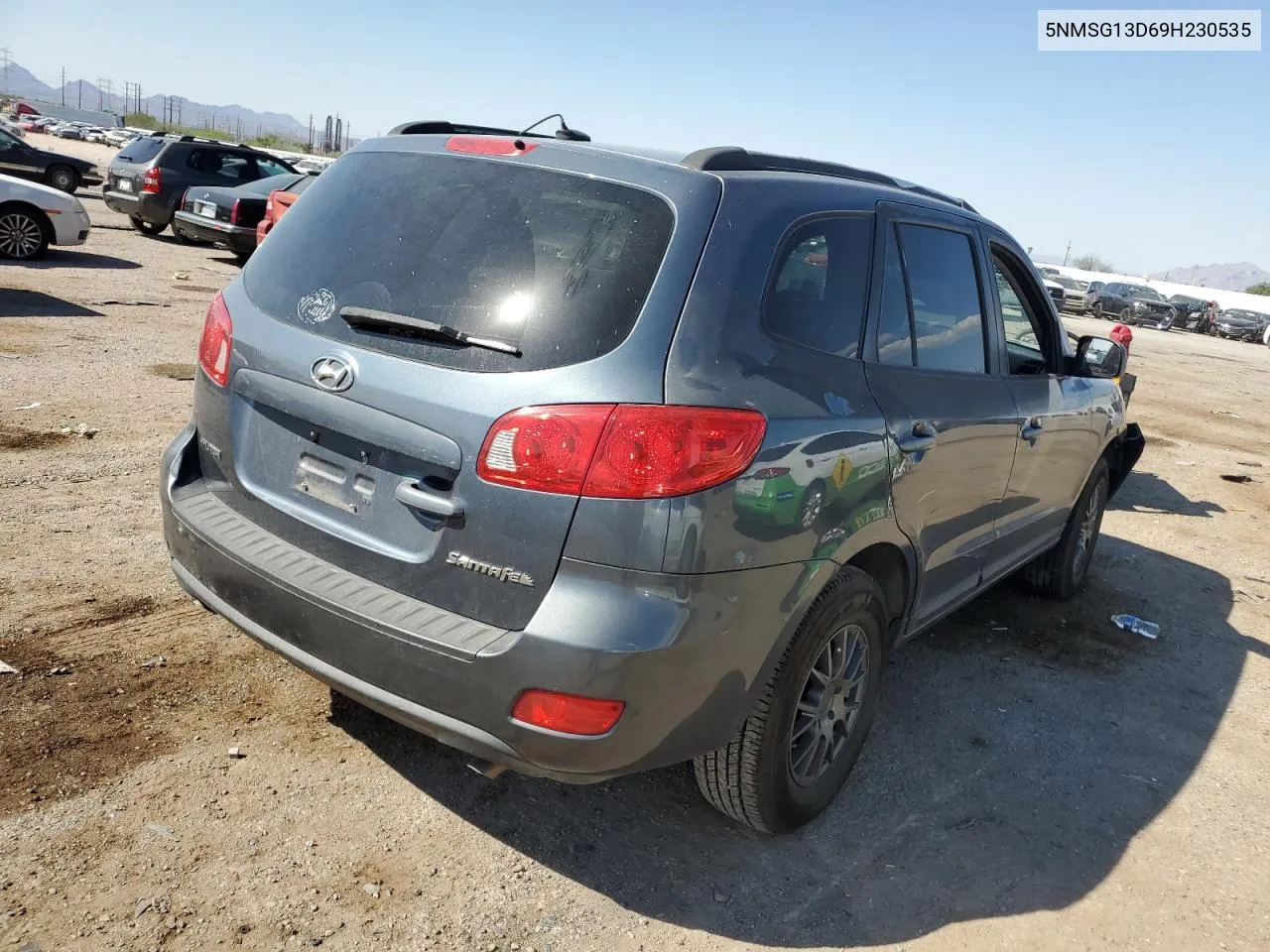 2009 Hyundai Santa Fe Gls VIN: 5NMSG13D69H230535 Lot: 75912224