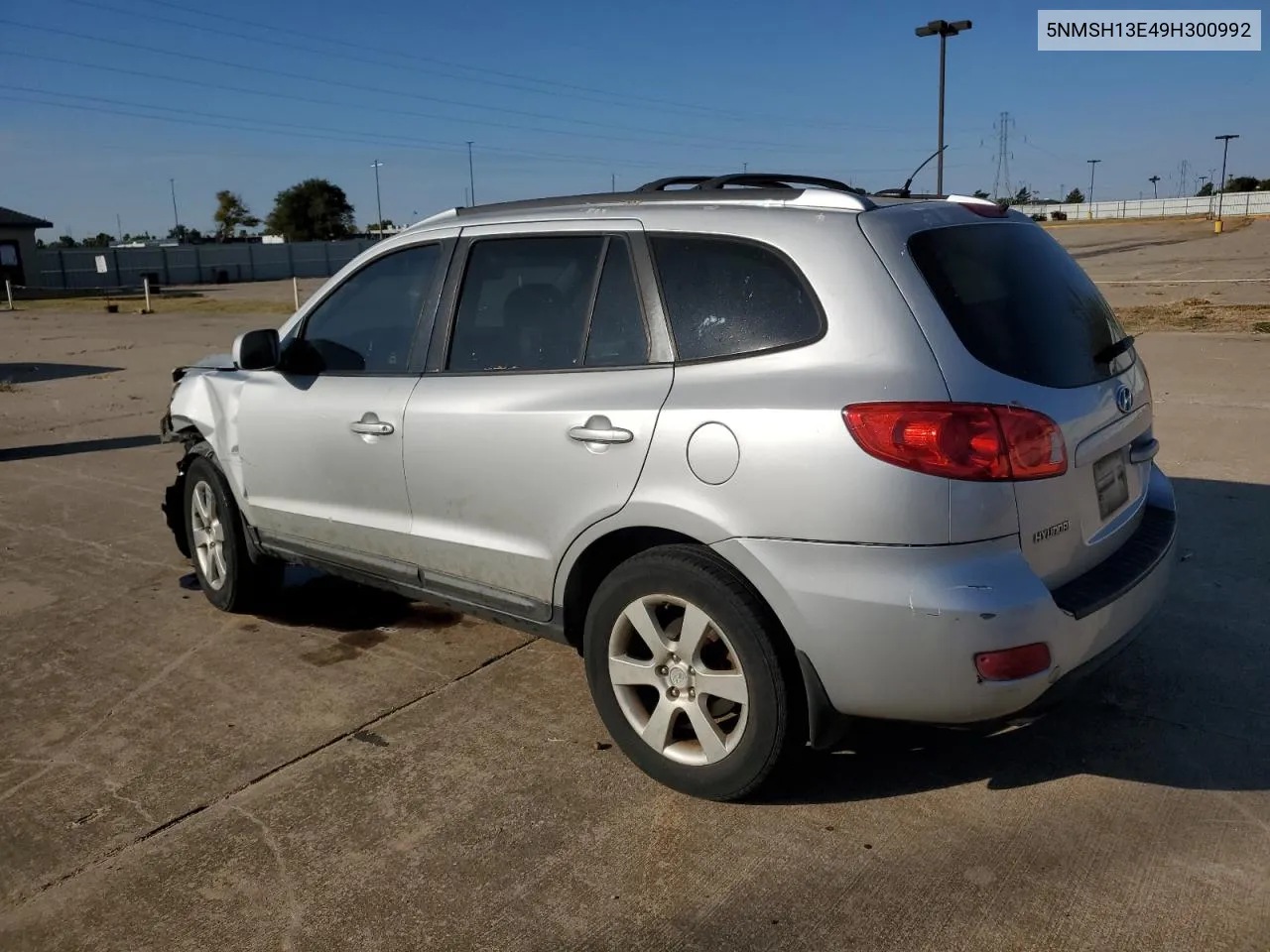 2009 Hyundai Santa Fe Se VIN: 5NMSH13E49H300992 Lot: 76583354