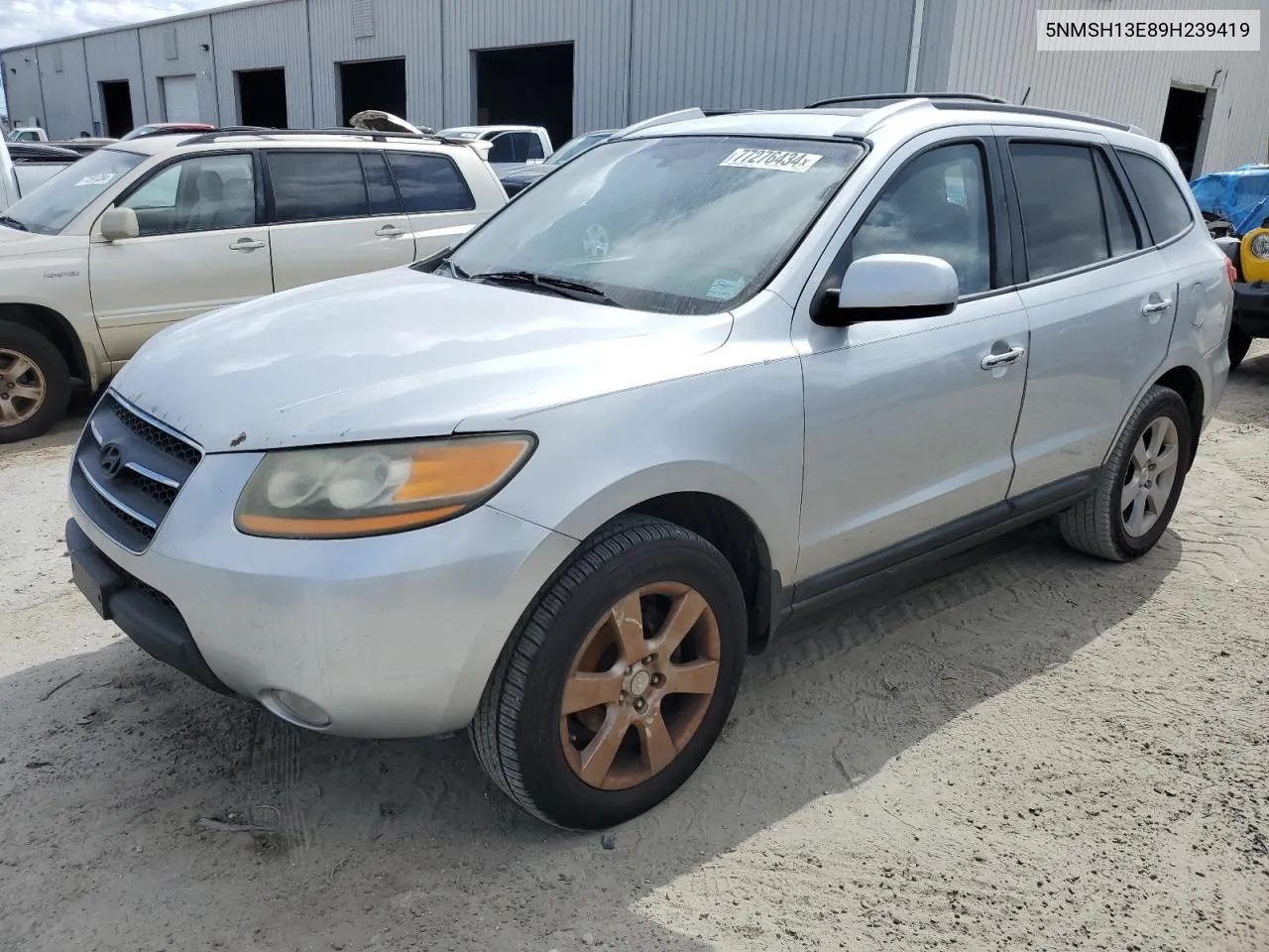 2009 Hyundai Santa Fe Se VIN: 5NMSH13E89H239419 Lot: 77276434