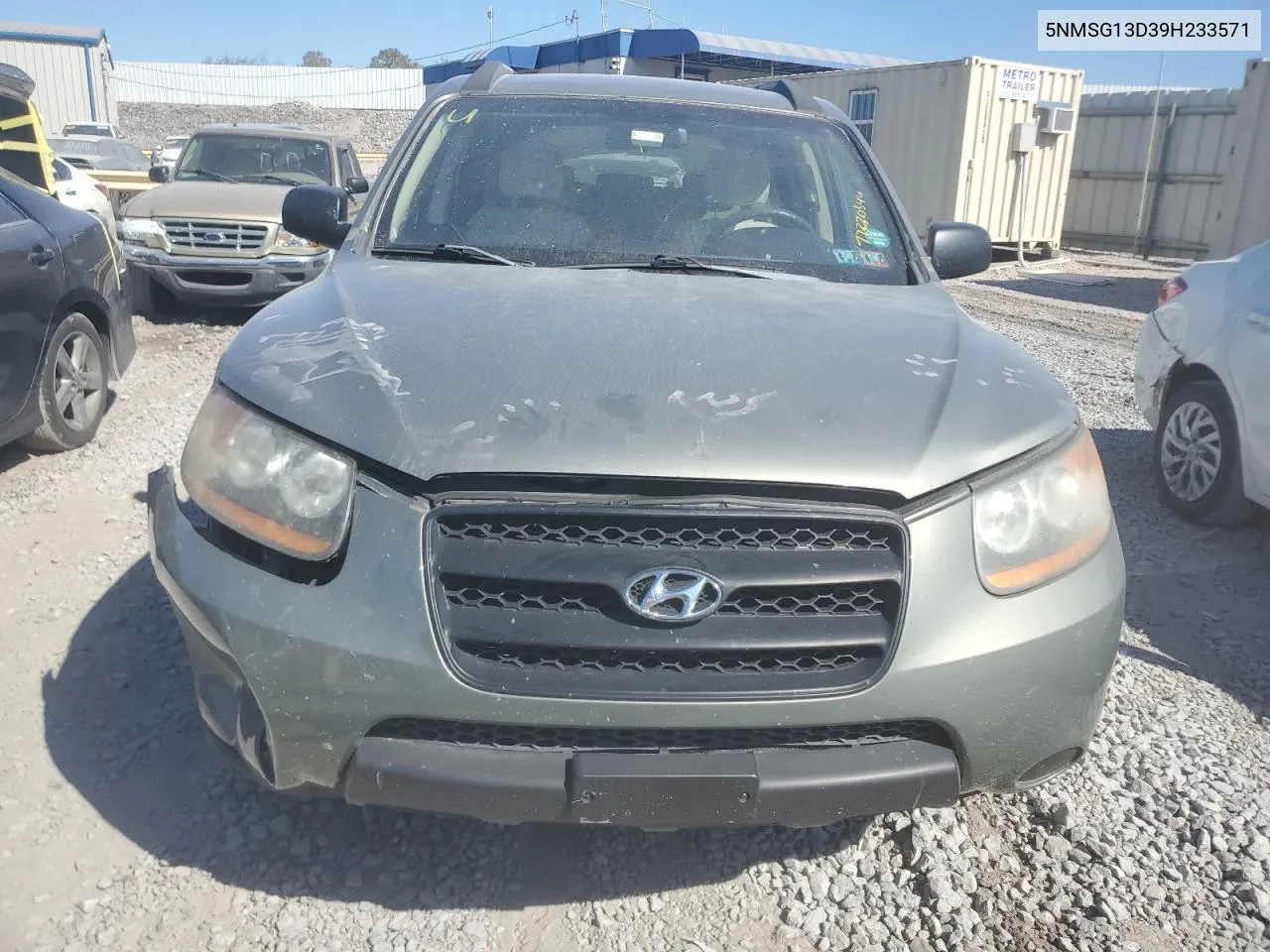 2009 Hyundai Santa Fe Gls VIN: 5NMSG13D39H233571 Lot: 77320544