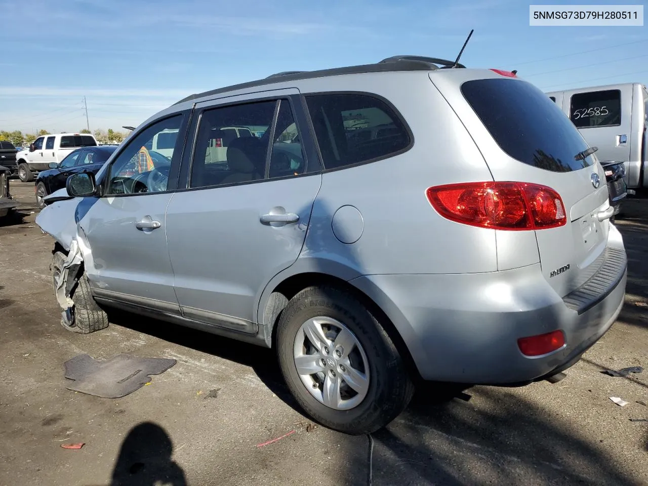 2009 Hyundai Santa Fe Gls VIN: 5NMSG73D79H280511 Lot: 77479254