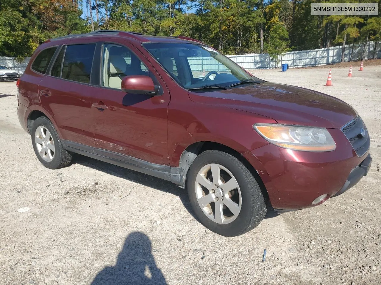 2009 Hyundai Santa Fe Se VIN: 5NMSH13E59H330292 Lot: 77545754