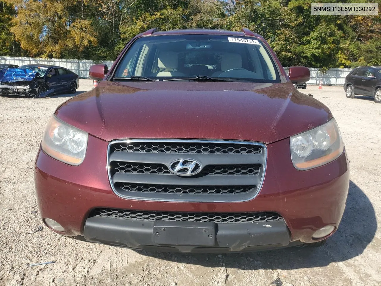 2009 Hyundai Santa Fe Se VIN: 5NMSH13E59H330292 Lot: 77545754