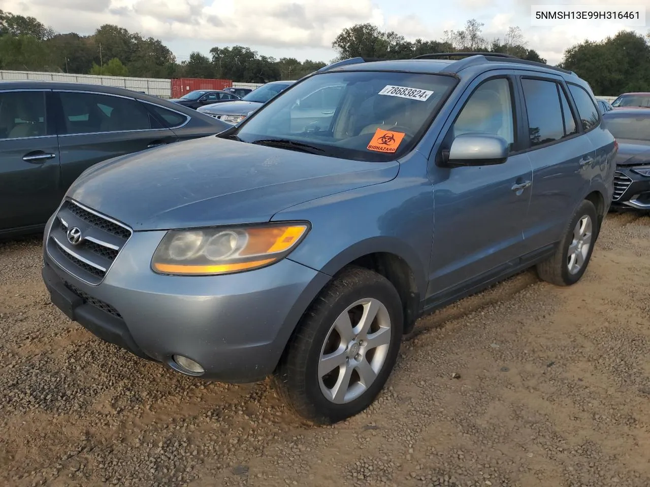 2009 Hyundai Santa Fe Se VIN: 5NMSH13E99H316461 Lot: 78683824