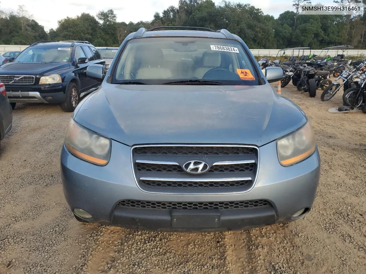 2009 Hyundai Santa Fe Se VIN: 5NMSH13E99H316461 Lot: 78683824