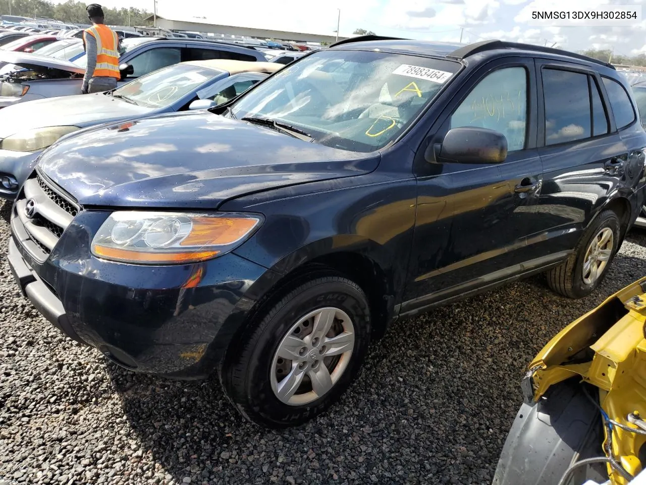 2009 Hyundai Santa Fe Gls VIN: 5NMSG13DX9H302854 Lot: 78983464