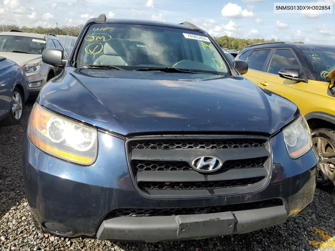 2009 Hyundai Santa Fe Gls VIN: 5NMSG13DX9H302854 Lot: 78983464