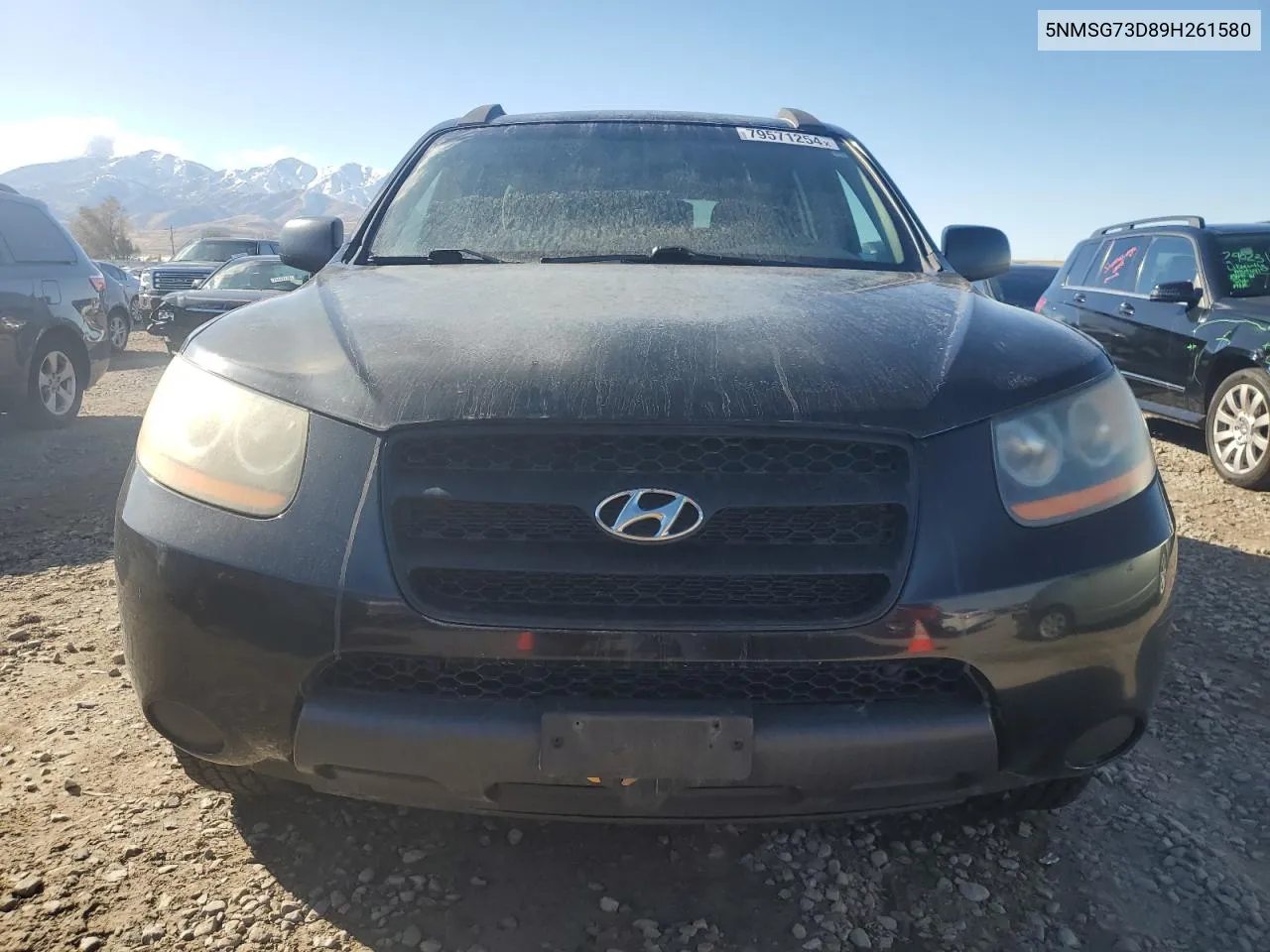 2009 Hyundai Santa Fe Gls VIN: 5NMSG73D89H261580 Lot: 79571254