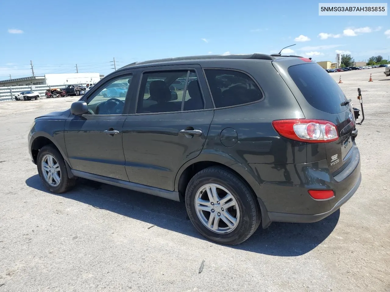 2010 Hyundai Santa Fe Gls VIN: 5NMSG3AB7AH385855 Lot: 57883024