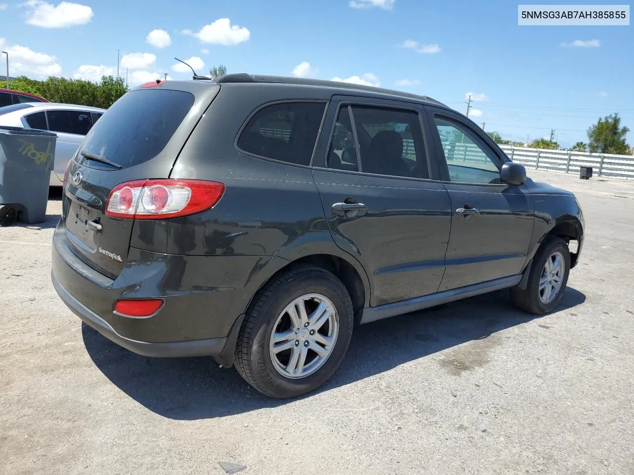 2010 Hyundai Santa Fe Gls VIN: 5NMSG3AB7AH385855 Lot: 57883024