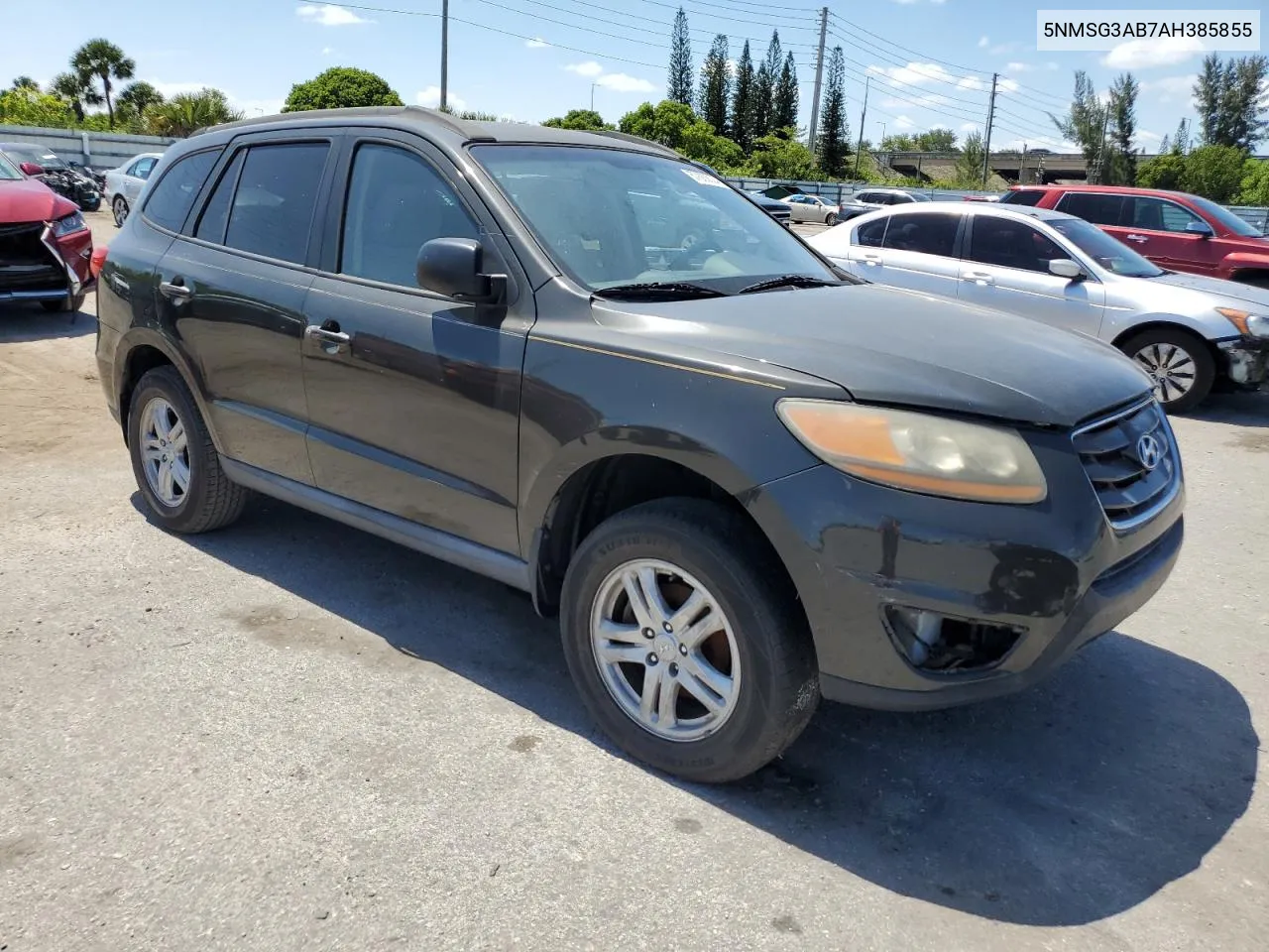 2010 Hyundai Santa Fe Gls VIN: 5NMSG3AB7AH385855 Lot: 57883024