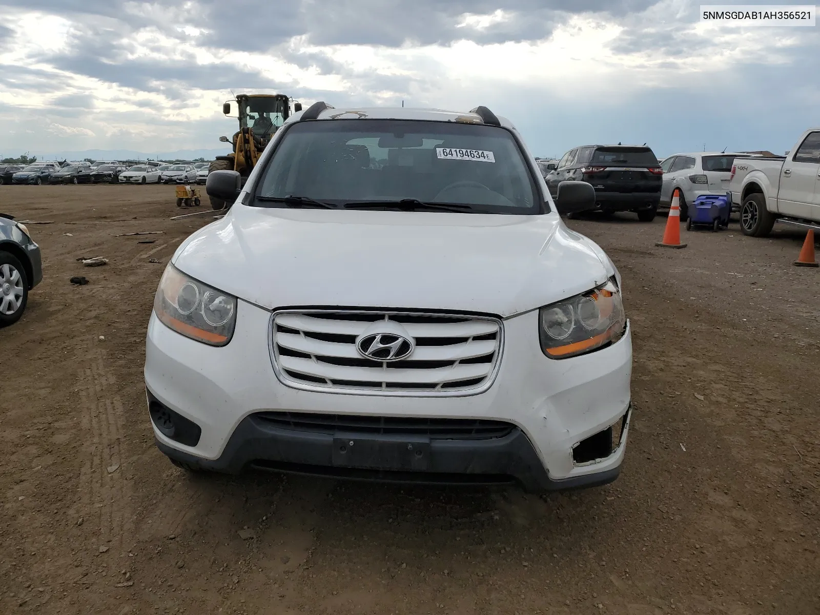 2010 Hyundai Santa Fe Gls VIN: 5NMSGDAB1AH356521 Lot: 64194634