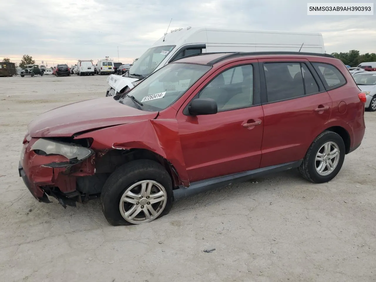 2010 Hyundai Santa Fe Gls VIN: 5NMSG3AB9AH390393 Lot: 67263414