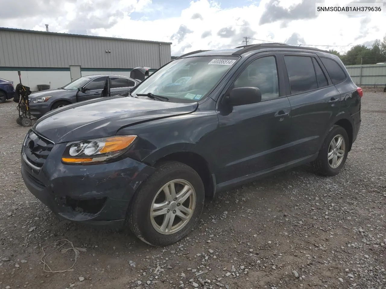 2010 Hyundai Santa Fe Gls VIN: 5NMSGDAB1AH379636 Lot: 68086514