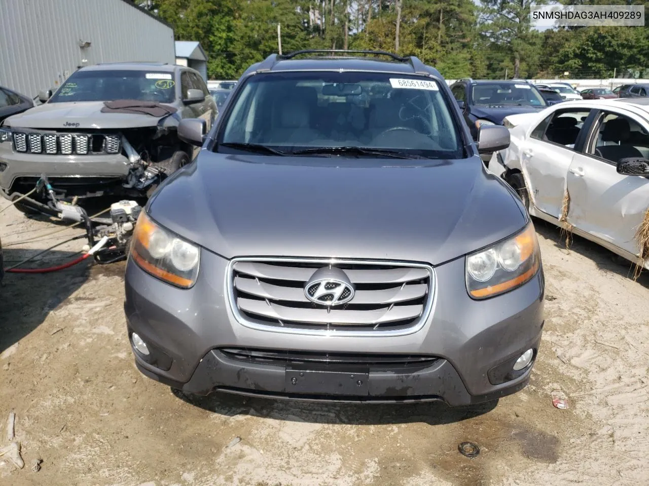 5NMSHDAG3AH409289 2010 Hyundai Santa Fe Se