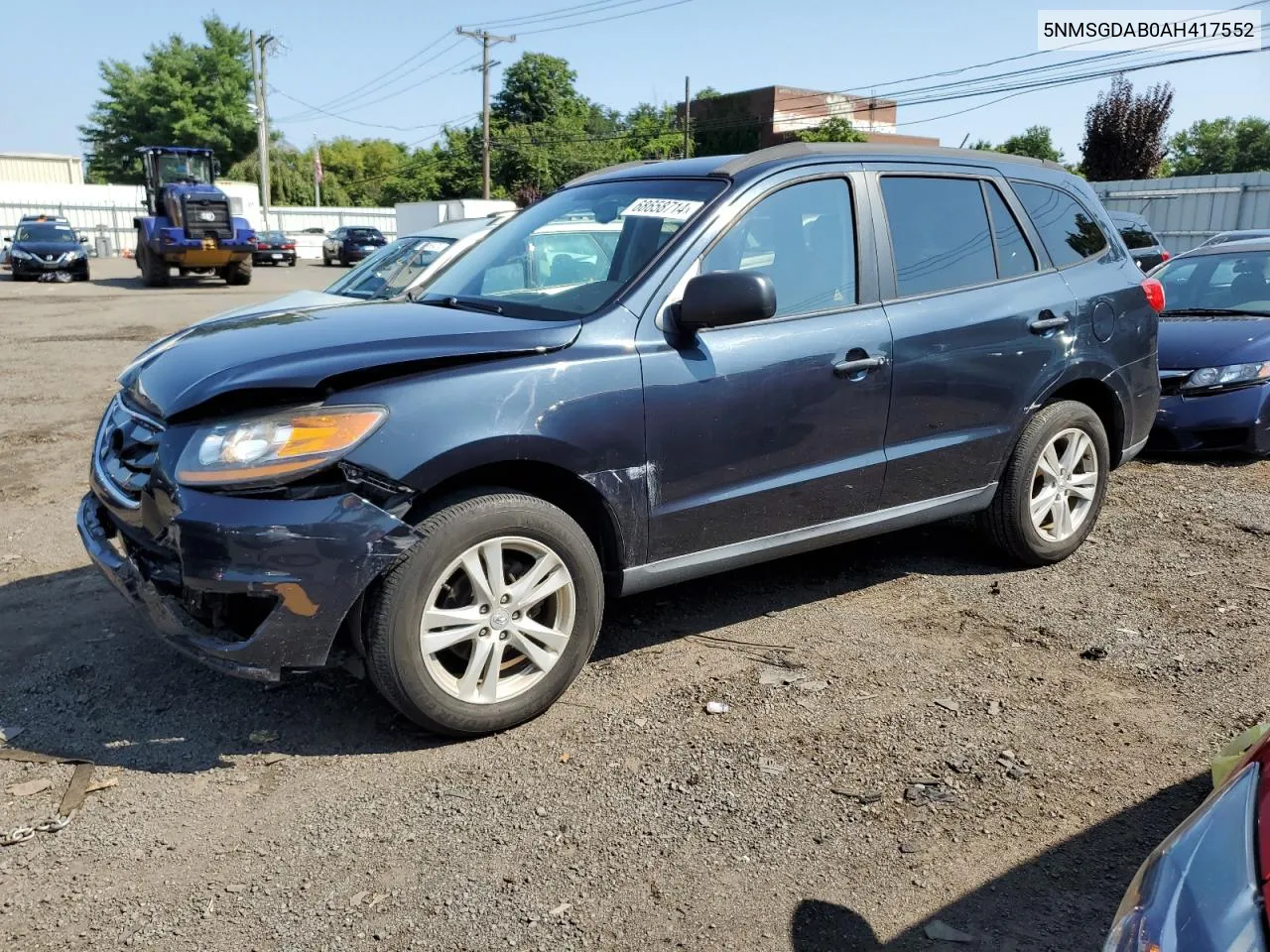 2010 Hyundai Santa Fe Gls VIN: 5NMSGDAB0AH417552 Lot: 68658714