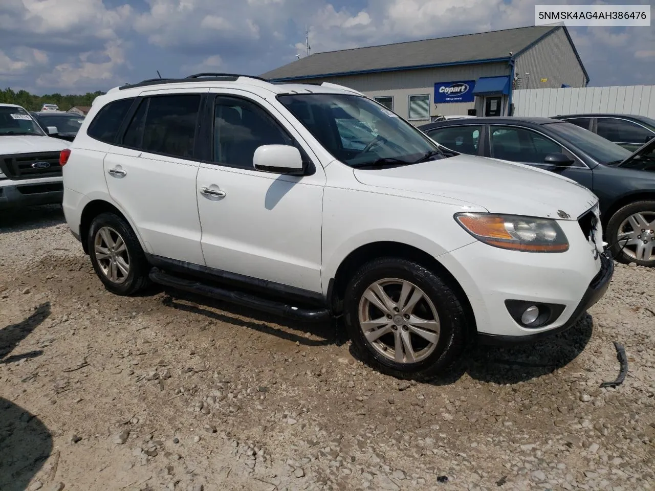 2010 Hyundai Santa Fe Limited VIN: 5NMSK4AG4AH386476 Lot: 68821704