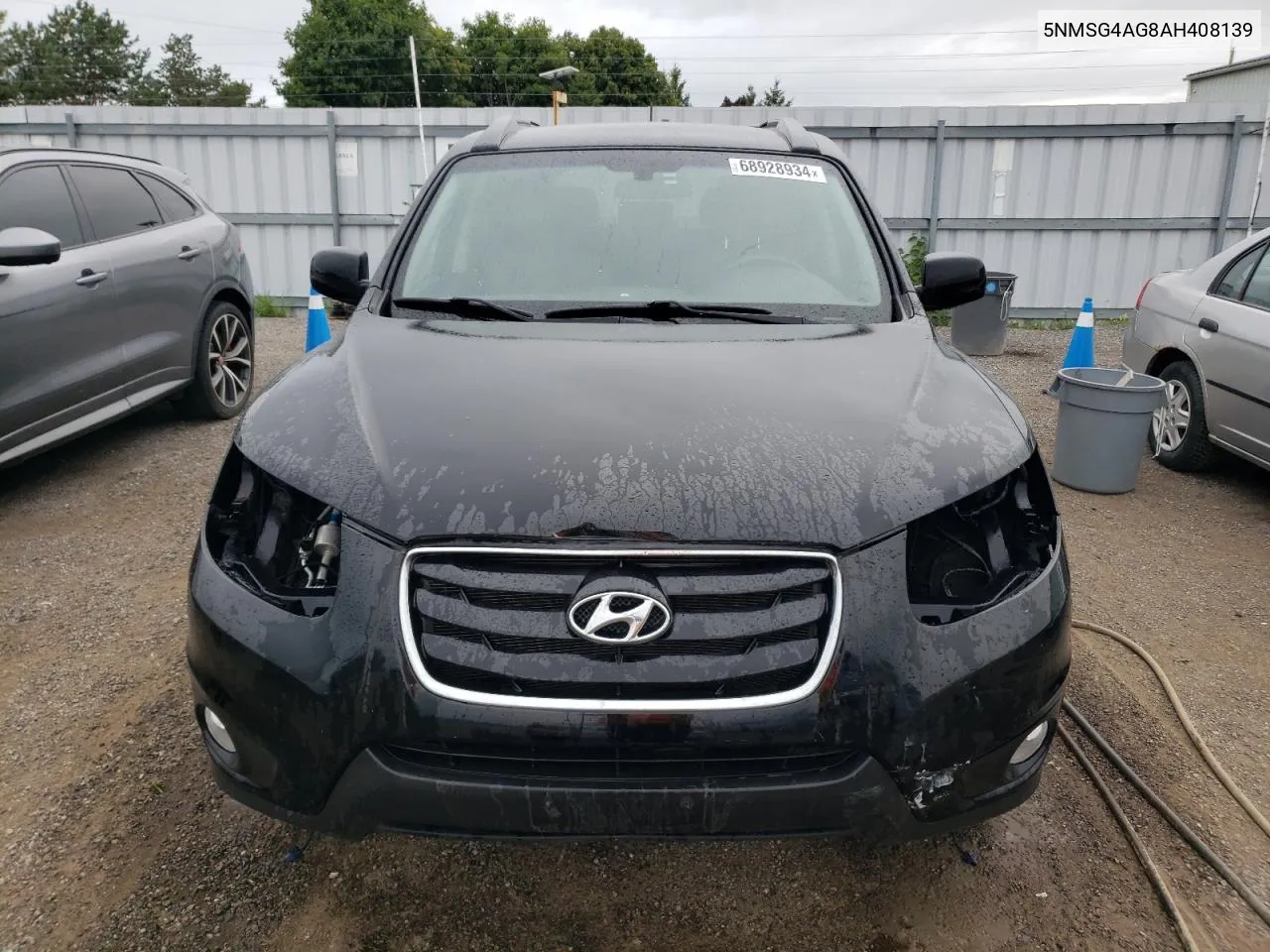 5NMSG4AG8AH408139 2010 Hyundai Santa Fe Gls