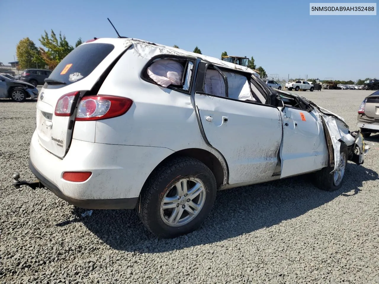 2010 Hyundai Santa Fe Gls VIN: 5NMSGDAB9AH352488 Lot: 69536644