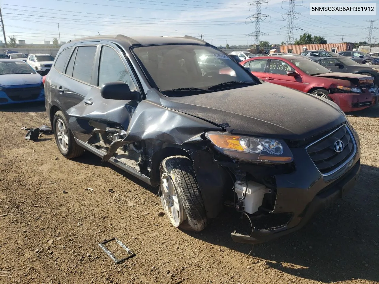 2010 Hyundai Santa Fe Gls VIN: 5NMSG3AB6AH381912 Lot: 69858894