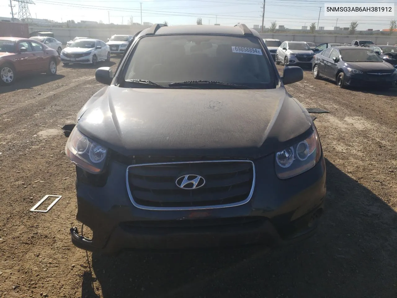 2010 Hyundai Santa Fe Gls VIN: 5NMSG3AB6AH381912 Lot: 69858894