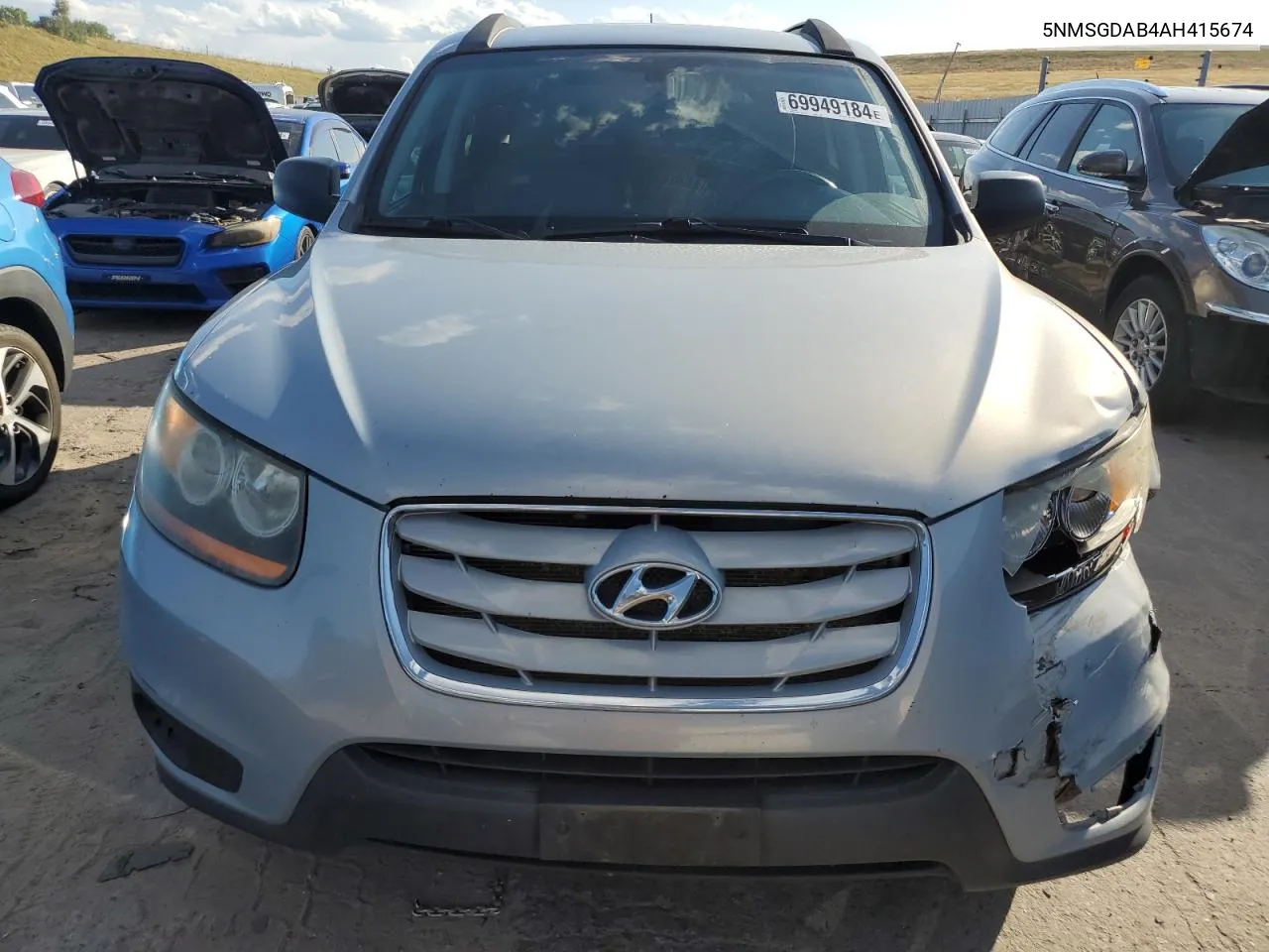 2010 Hyundai Santa Fe Gls VIN: 5NMSGDAB4AH415674 Lot: 69949184