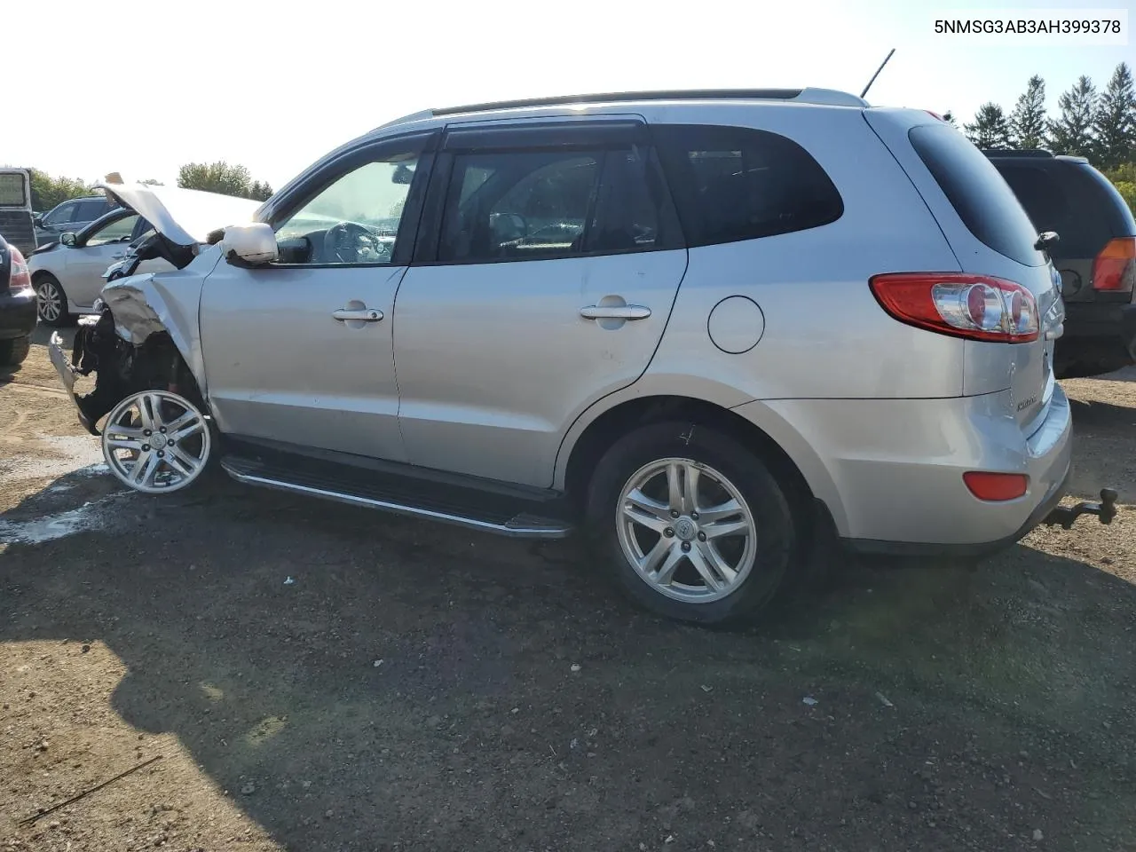 2010 Hyundai Santa Fe Gls VIN: 5NMSG3AB3AH399378 Lot: 70270414