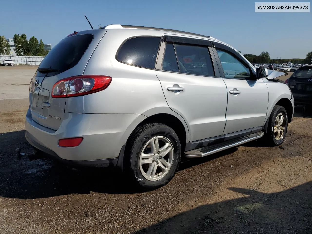 2010 Hyundai Santa Fe Gls VIN: 5NMSG3AB3AH399378 Lot: 70270414