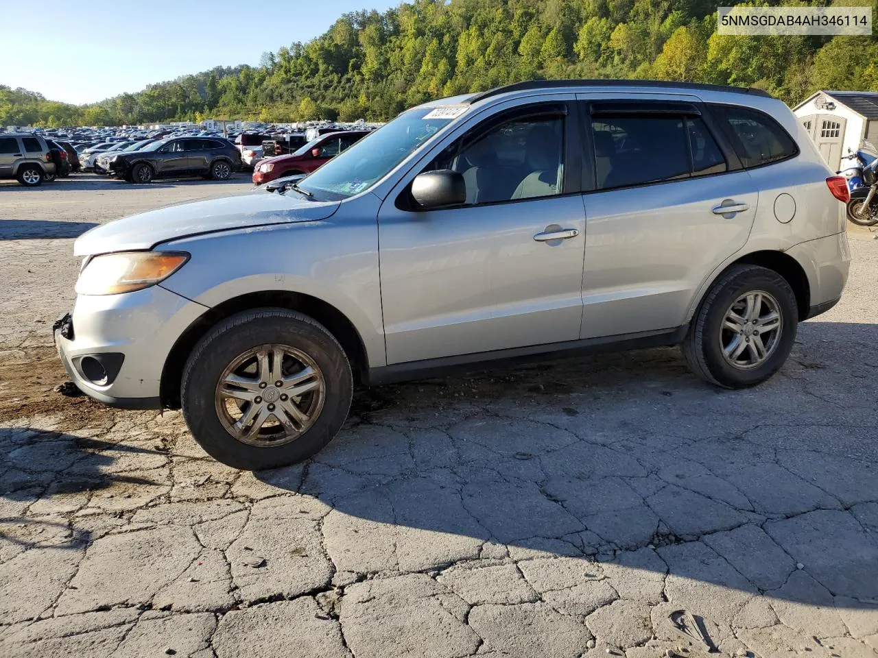 2010 Hyundai Santa Fe Gls VIN: 5NMSGDAB4AH346114 Lot: 70397474