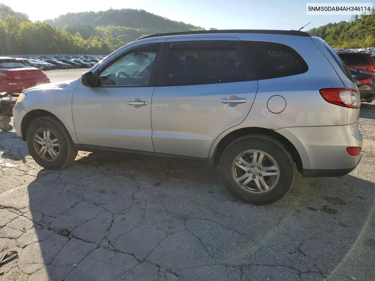 2010 Hyundai Santa Fe Gls VIN: 5NMSGDAB4AH346114 Lot: 70397474