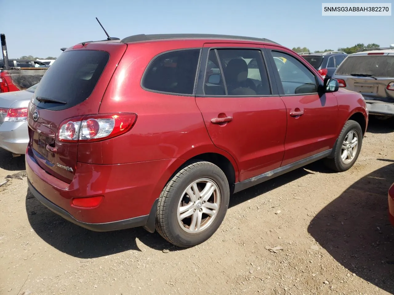 5NMSG3AB8AH382270 2010 Hyundai Santa Fe Gls