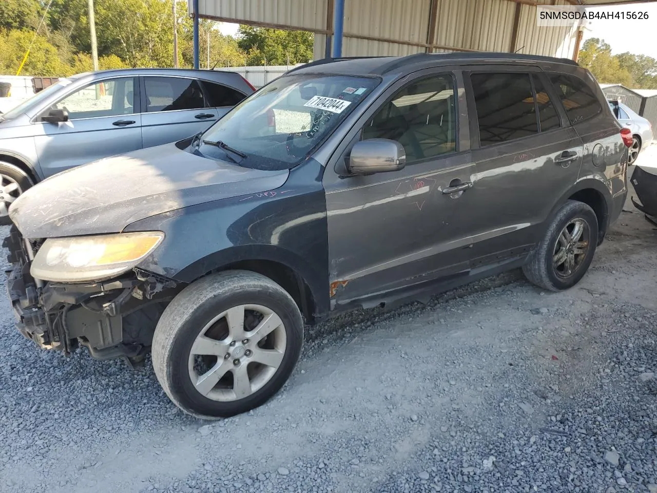 2010 Hyundai Santa Fe Gls VIN: 5NMSGDAB4AH415626 Lot: 71042044