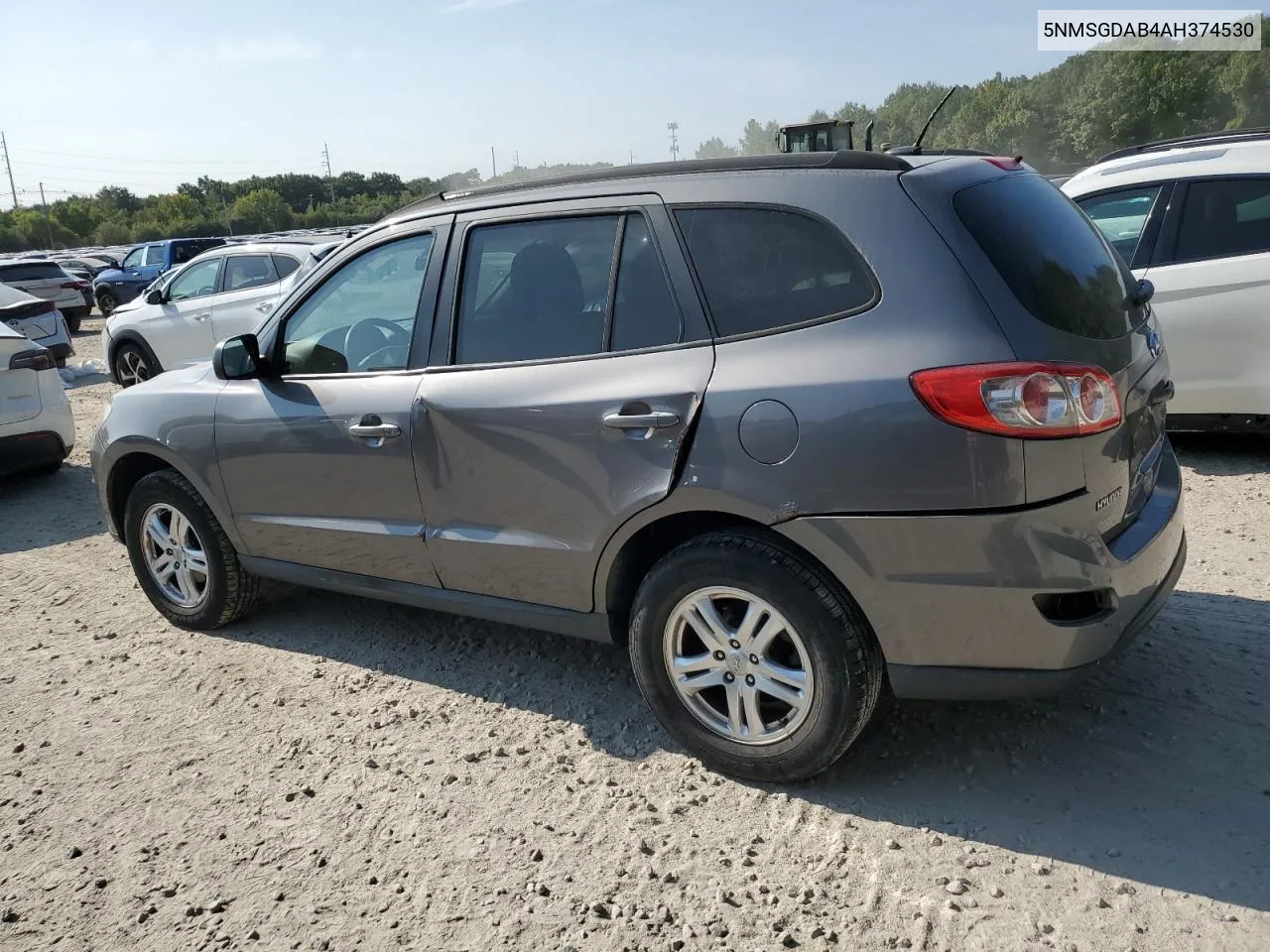 2010 Hyundai Santa Fe Gls VIN: 5NMSGDAB4AH374530 Lot: 71719574