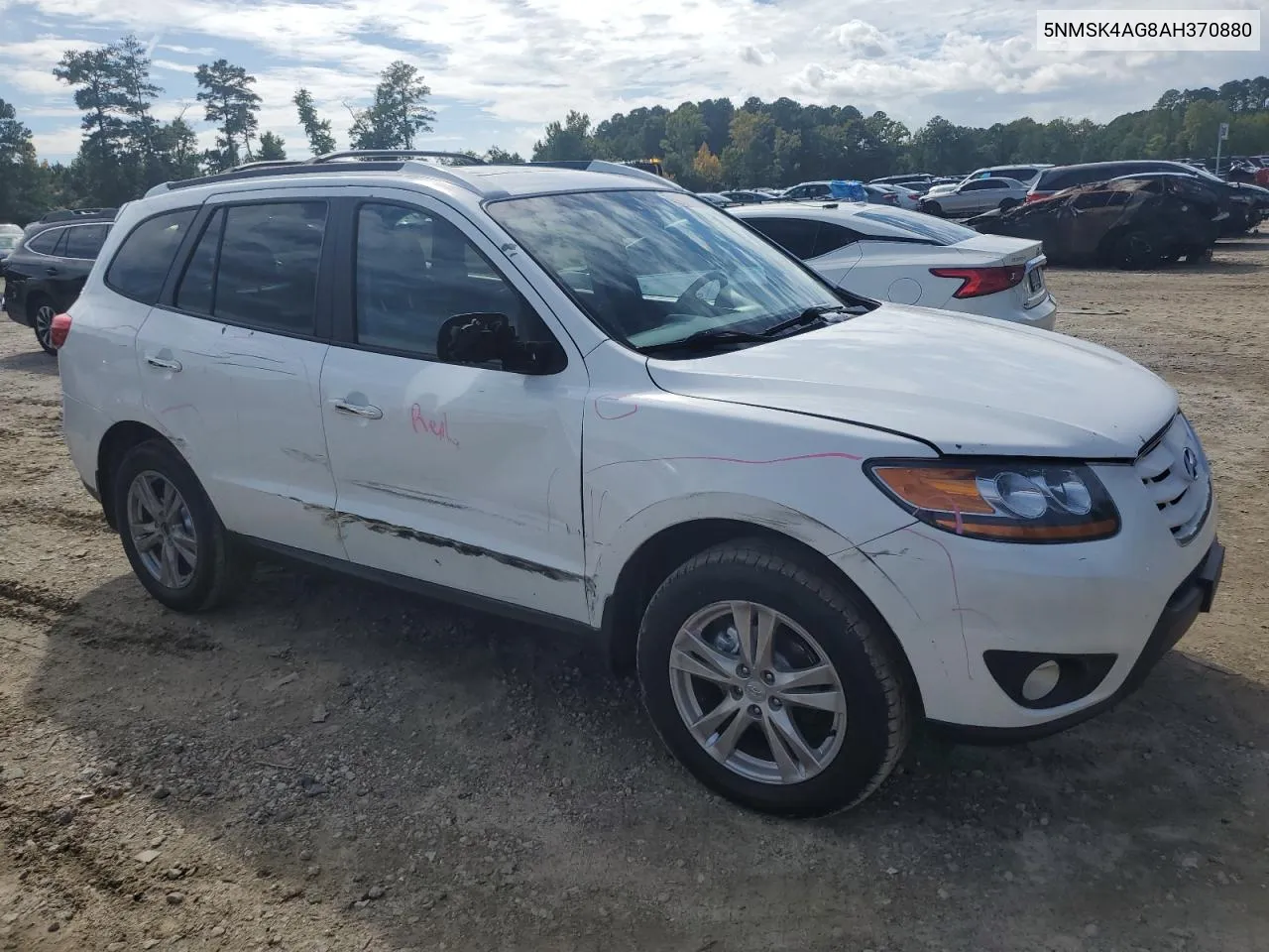 2010 Hyundai Santa Fe Limited VIN: 5NMSK4AG8AH370880 Lot: 71772904