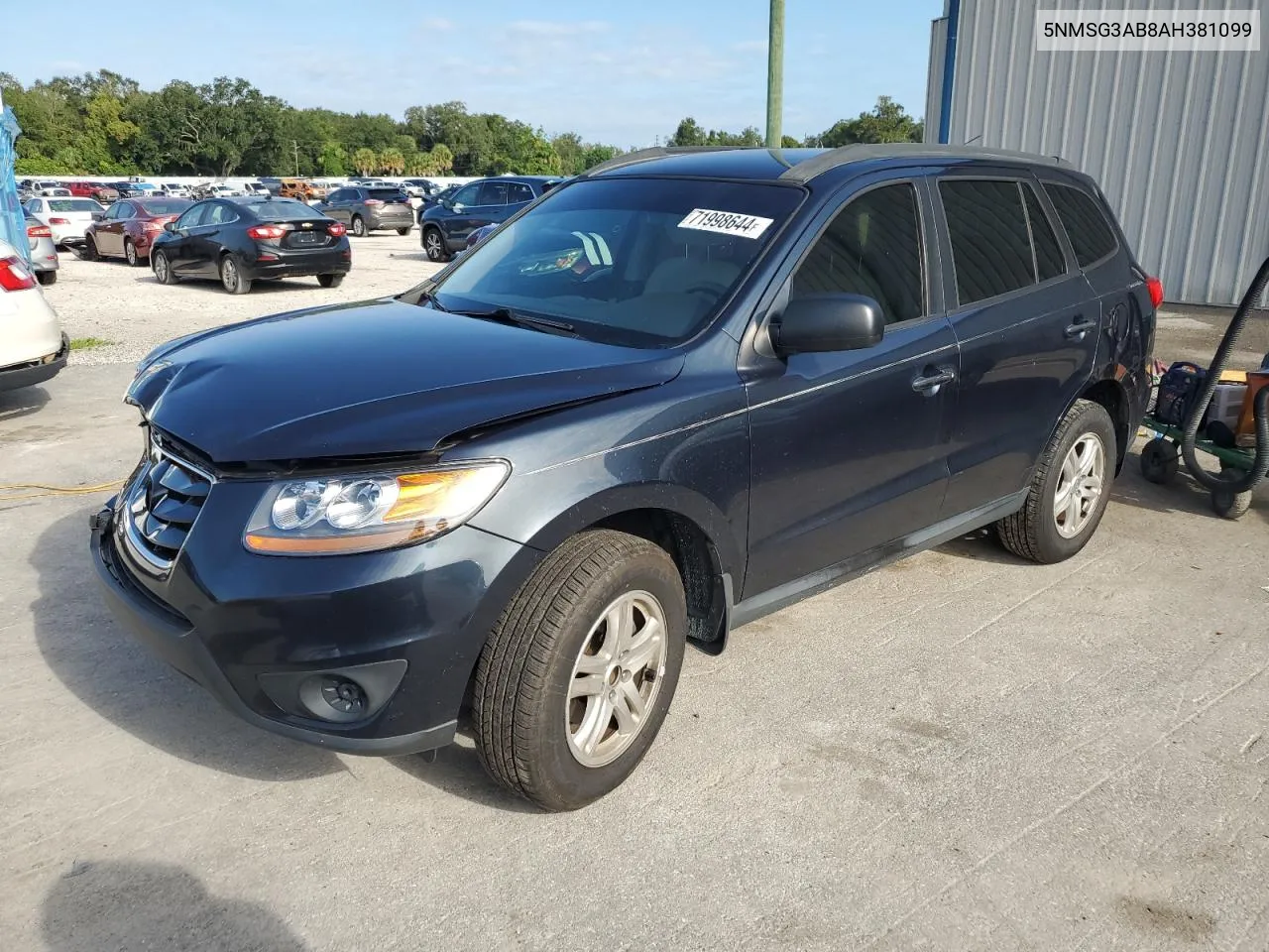 2010 Hyundai Santa Fe Gls VIN: 5NMSG3AB8AH381099 Lot: 71998644